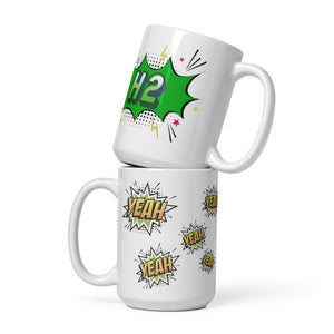 H2 Yeah! White glossy mug