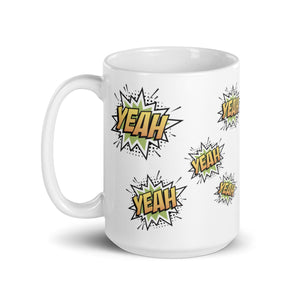 H2 Yeah! White glossy mug